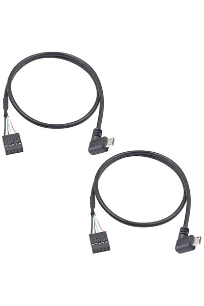 Duttek كابل تمديد دوبونت من مايكرو يو إس بي إلى موصل اللوحة الأم، يسار 90 درج...