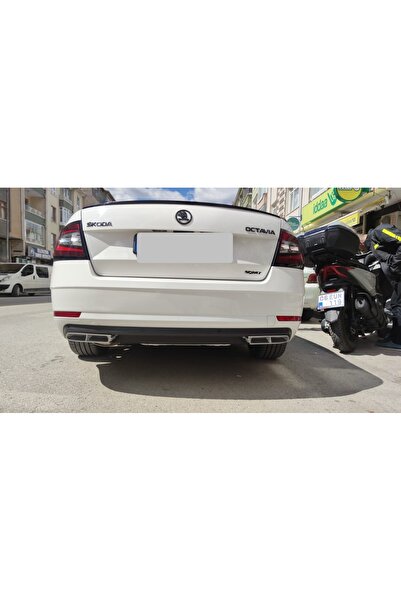 GUNTURKCAR Skoda OCTAVIA A7 (2013-2019) ÇİFT ÇIKIŞ DİFÜZÖR
