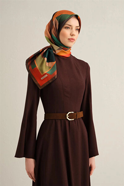 Armine Шарф з геометричним візерунком з чистого шовку - 8834D 83