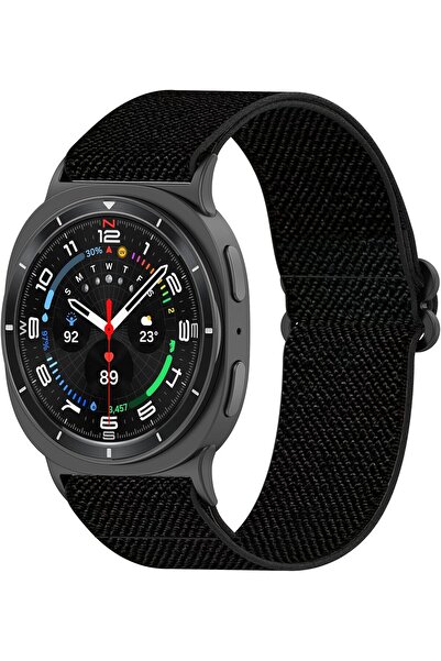 AWADUO حزام بديل كلاسيكي لساعة سامسونج جالاكسي واتش 8 (40/44 مم) - نايلون أسو...