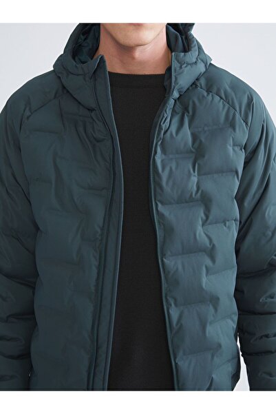 LC Waikiki XSIDE Slim Fit Kapüşonlu Erkek Şişme Mont