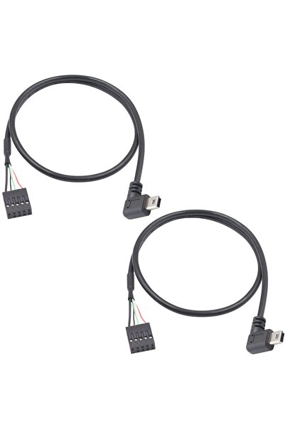 Duttek كابل ميني يو إس بي إلى اللوحة الأم، زاوية يسار 90 درجة ميني يو إس بي ذ...