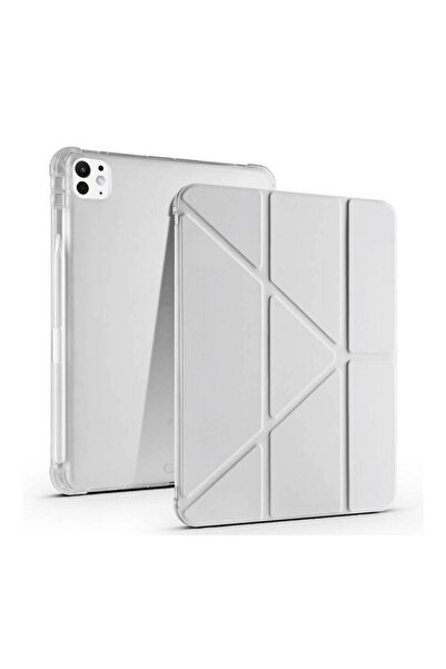 Fuchsia iPad Pro 11 2025 M5 Çip Uyumlu Tri Folding Kalem Bölmeli Akıllı Stand...