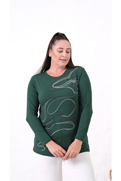 Vinola بلوزة كبيرة الحجم من قماش الفيسكوز مع تفاصيل حجرية