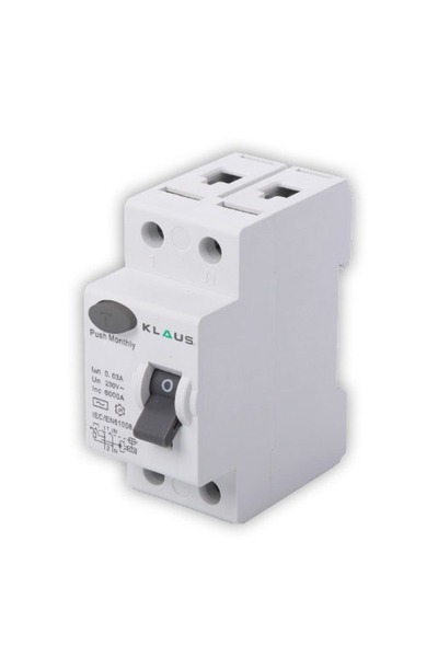 Klaus Residual Current Circuit Breaker Rccb 6Ka 1P+N 40A 30Ma Ac, KE41240 (90)