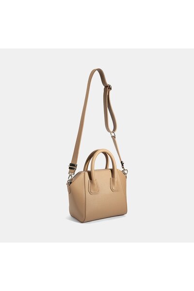 Desa Жіноча бежева міні-сумочка на ремінці через плече