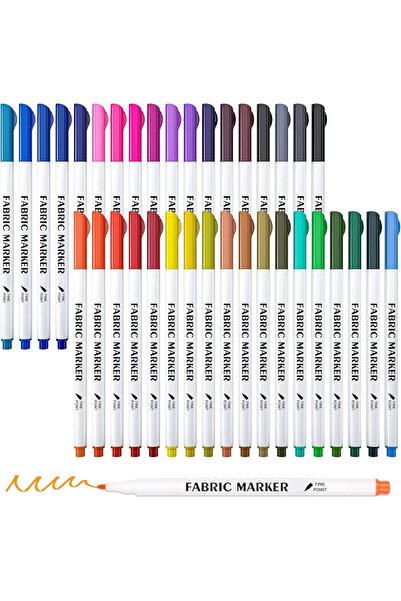 Other Lelix Permanent Fabric Markers - 36 Colors