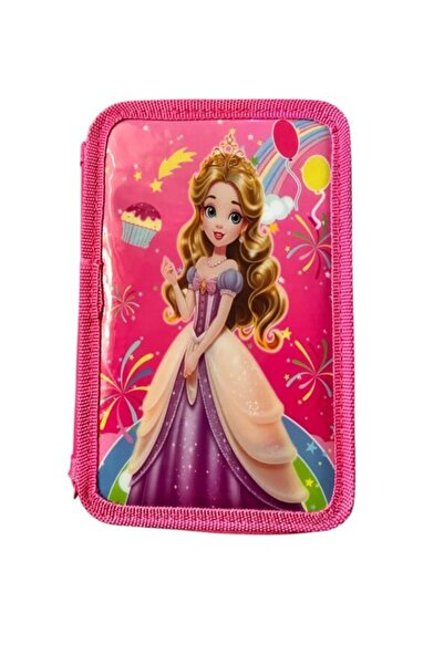 Aro Pencil case with 3 zippers equipped with Barbie