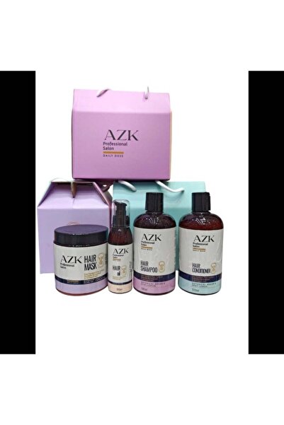 RECAMIER PROFESSIONAL SALON IN Azak Caffeine, Argan Oil & Olive Oil Hair Rebuilding Kit 4-Piece Shampoo 6D 500ml