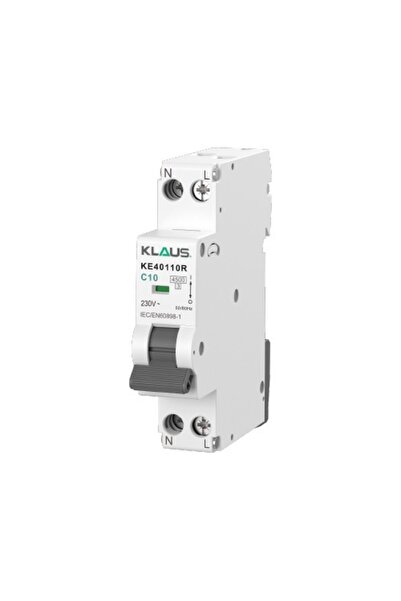 Klaus Miniature Circuit Breaker Mcb, 6 Pieces, 4.5Ka 1P+N 32A C, KE40132R (12/180)