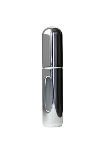 Aerio refillable perfume bottle, 5ml, travel-size, Shiny Silver