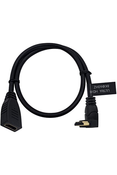 Other منفذ Poyiccot HDMI 2.1 بدقة 8K بزاوية 90 درجة من ذكر إلى أنثى بسرعة 48 ...