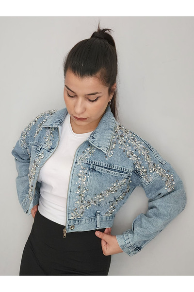 RENGARENG Tasarım Denim Ceket