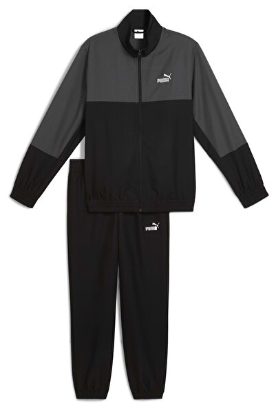 Puma Woven Colorblock Tracksuit Siyah Erkek Eşofman Takımı 688173-01