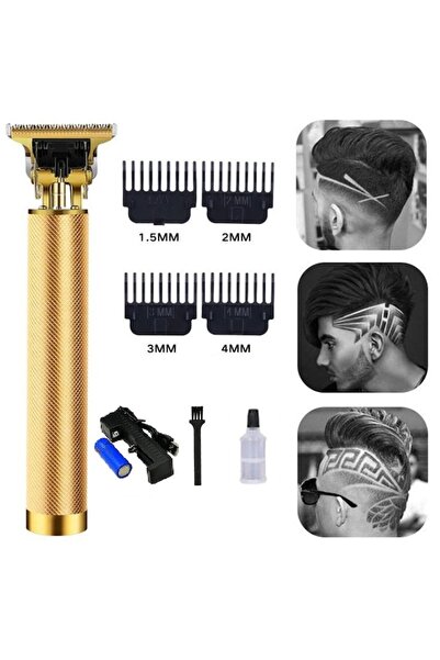 OEM Professional Rechargeable Hair Trimmer — 120min Battery, Stainless Blade, Gold