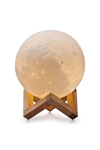 Electech Lampă Lună 3D - Lampă Lună Portabilă LED de 15 cm, Alb Cald și Rece,...