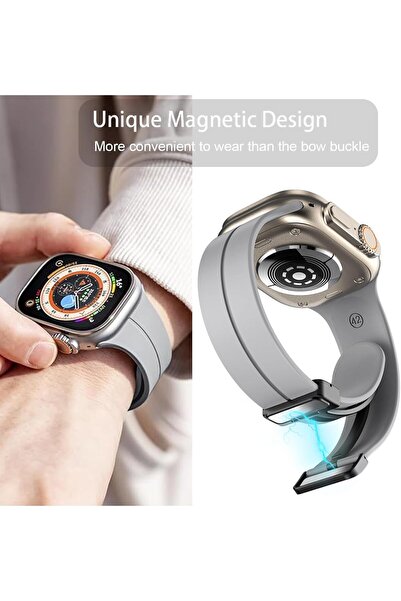 Other سوار معصم رياضي بديل من Lamchao Soft Silicone مزود بمشبك مغناطيسي، متوا...