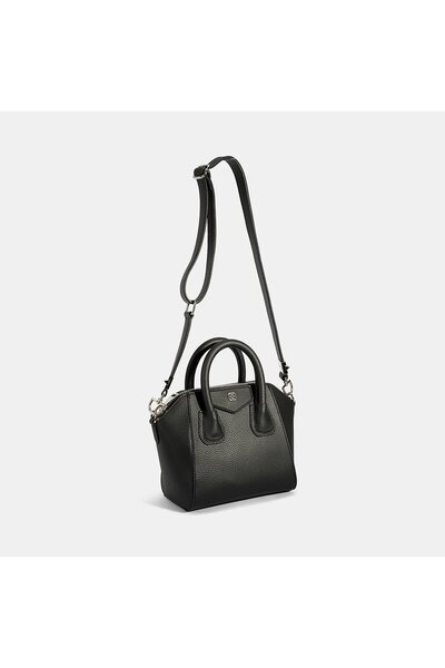 Desa Жіноча чорна міні-сумочка на ремінці через плече