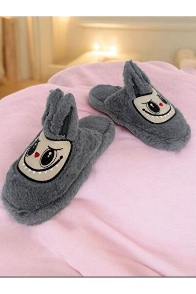 leon Papuci de casă cu figurină Labubu