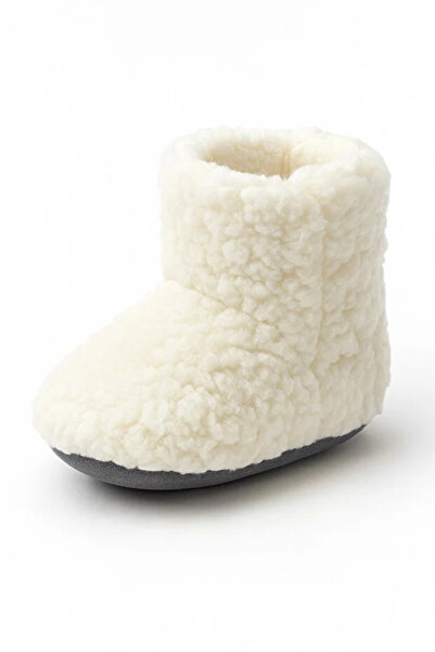 TUOBEBE Non-Slip Sole, Cotton Lining, Cold-Proof, White Slippers