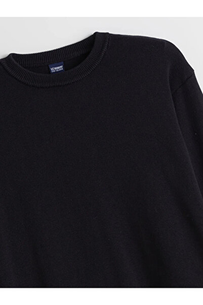 LC Waikiki LCW Kids Negru Bicicletă Gât Băiat Tricotaj Pulover