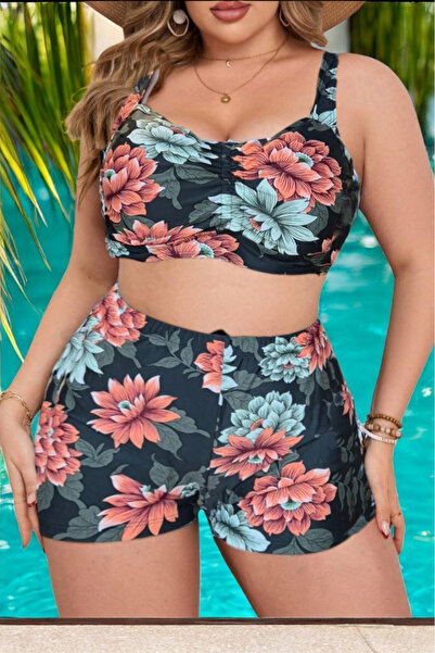 embody Costum de baie din două piese, mărime mare, pantaloni scurți, sutien b...