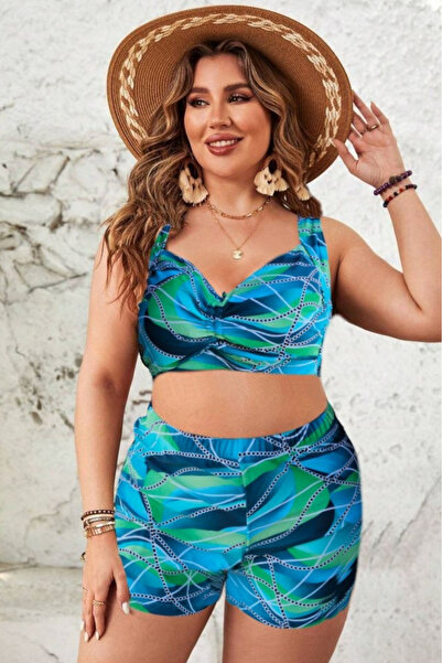 embody Costum de baie din două piese, mărime mare, cu pantaloni scurți, sutie...