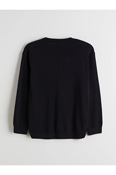 LC Waikiki LCW Kids Negru Bicicletă Gât Băiat Tricotaj Pulover