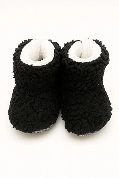 TUOBEBE Non-Slip Sole, Cotton Lining, Cold Resistant, Black Slippers