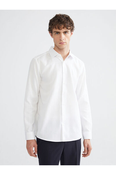 LC Waikiki Create Your Style from Uzg Store |   Slim Fit Long Sleeve Dobby Men's Shirt