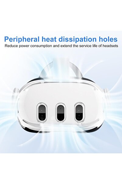 Generic lasuroa VR Accessories for Meta Quest 3 — Protective Case, Tempered Glass Lens Protectors & Contro