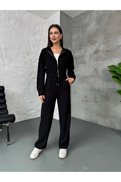 Elif Özbey Butik Μαύρο με φερμουάρ μπροστά με κουκούλα Σελανίκη ομάδα