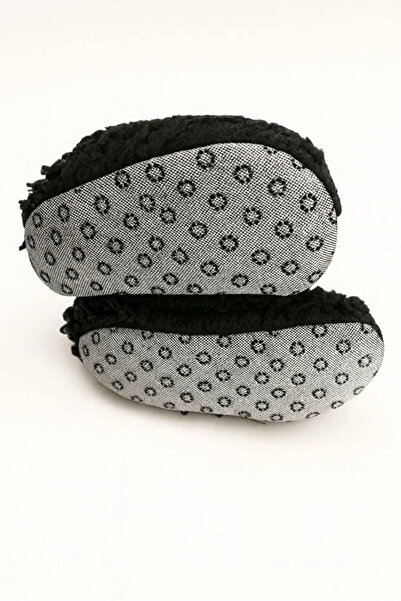 TUOBEBE Non-Slip Sole, Cotton Lining, Cold Resistant, Black Slippers