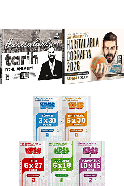 Benim Hocam Yayınları 2026 Tüm Adaylar İçin Haritalarla Tarih Haritalarla Coğ...