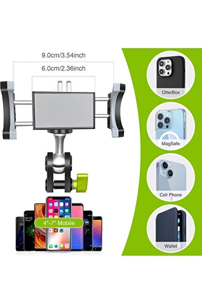 Generic Suction Cup Phone Mount 360 Rotating Universal Ball Head Arm for Car Dashboard/Windshield