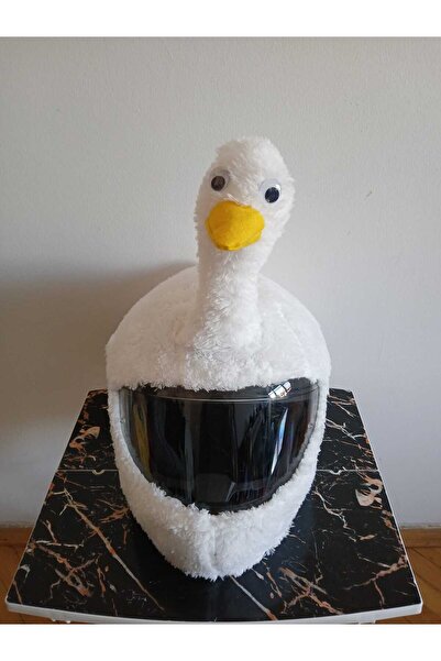 Beta peluş ördek kask kılıfı kask süsü