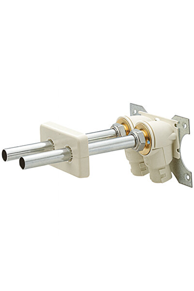 GIACOMINI R543Y002 recessed fitting, 16x16 mm, with 35 mm spacing, brass