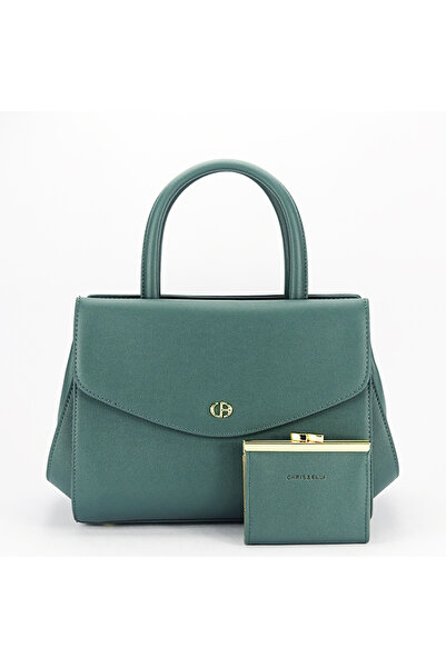 CHRİS BELLA Premium blue green bag with wallet B-CB2427-2 M6
