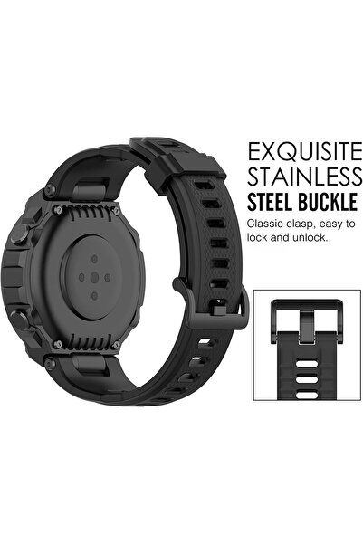 Other حزام بديل من السيليكون الناعم من QGHXO لساعة Amazfit T‑Rex / T‑Rex Pro ...