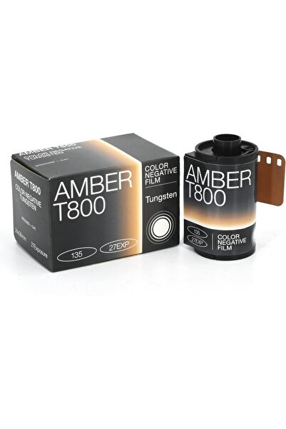 reto فيلم سلبي ملون من نوع Amber 800 مقاس 35 مم، 27 تعريضًا، ISO 800 (C-41)