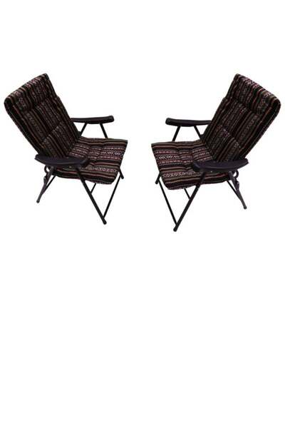 smart home Sadu Foldable Chair Set with Armrest (2 chairs + camp/outdoor/gard...