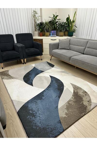 STILHOME غطاء سجاد مرن من الصوف الصغير - قابل للغسل - قماش سميك - 4 م2 = 160 × 230 سم، 6 م2 = 200 × 300 سم