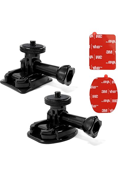 SRUIM مجموعة حامل خوذة لاصق مرن لكاميرات Insta360 وGoPro/DJI Osmo