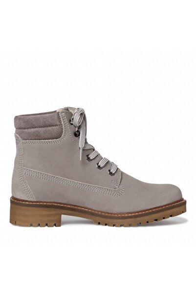 Tamaris Light gray genuine leather boots