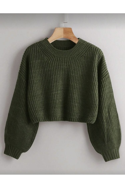 AYZEY سترة تريكو قصيرة كبيرة الحجم