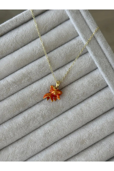 Bluw Jewelry Mineli Koi Balığı Kolye