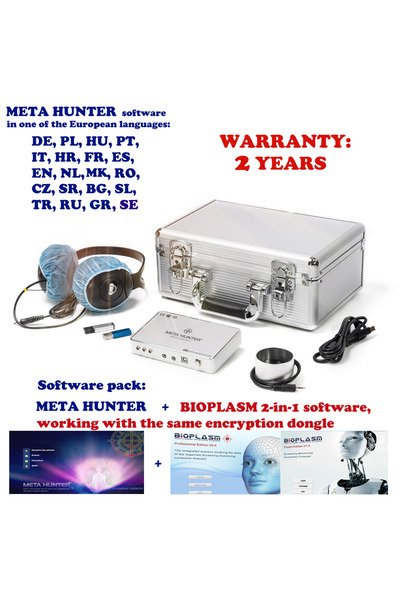 HOPE R Meta Hunter 4025 NLS bioresonance scanning device, diagnostics and therapy + Bioplasm 2 in 1 software