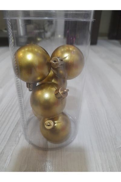 Lider MAGNESİA New Year's Ornament Balls 4 cm 6 Pieces