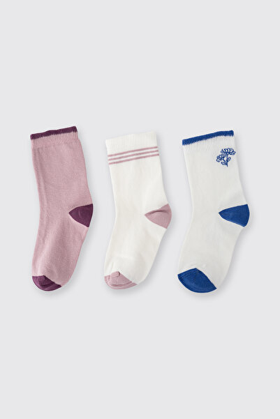 Panço Kız Çocuk 3'lü Soket Çorap