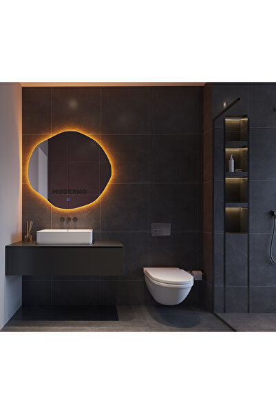 L' CAPO Mdrno Amber Led'li Lavabo & Banyo Aynası (Dokunmatik Sensörlü)